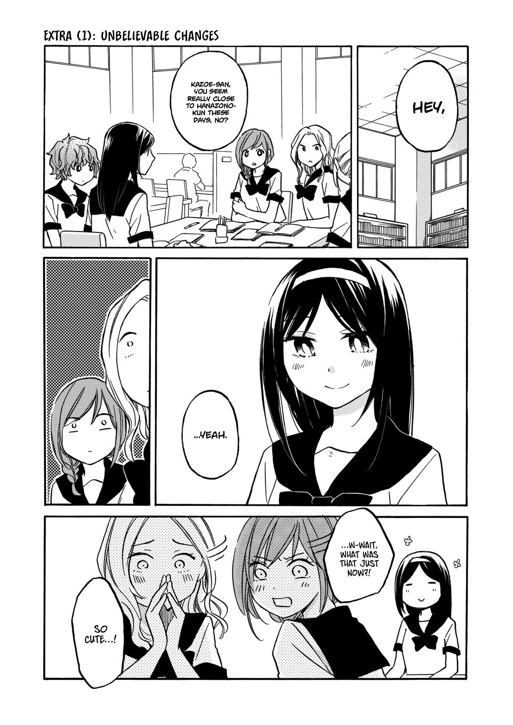 Hanazono and Kazoe's Bizzare After School Rendezvous Chapter 29 page 1 - Chapter 29: Twitter Extra (1)