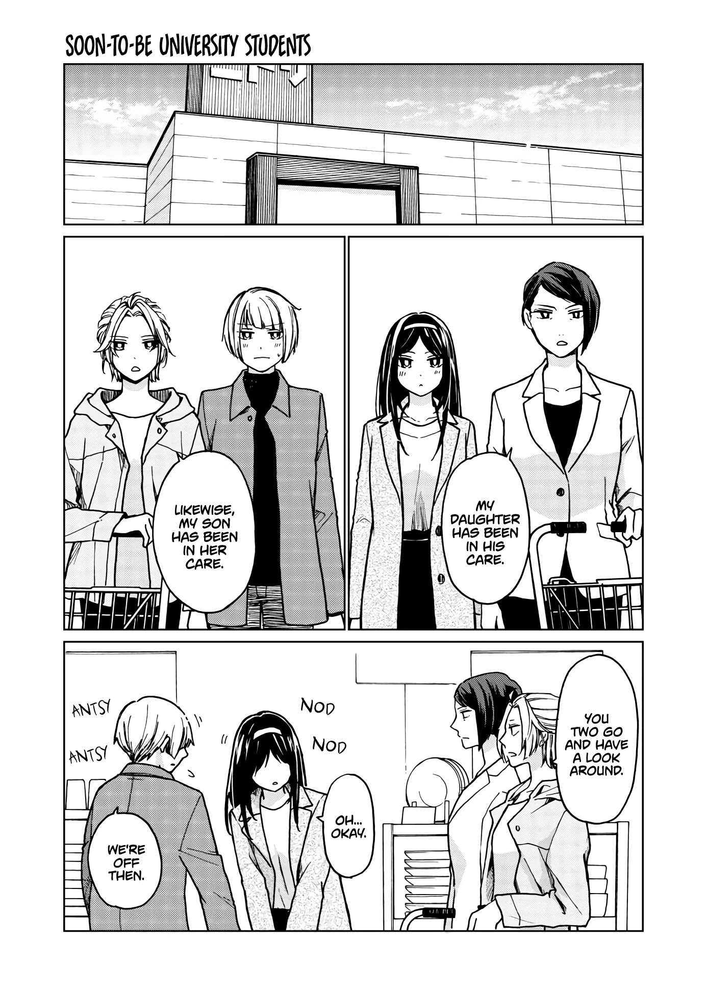 Hanazono and Kazoe's Bizzare After School Rendezvous Chapter 33 page 1 - Chapter 33: Soon-to-be University Students
