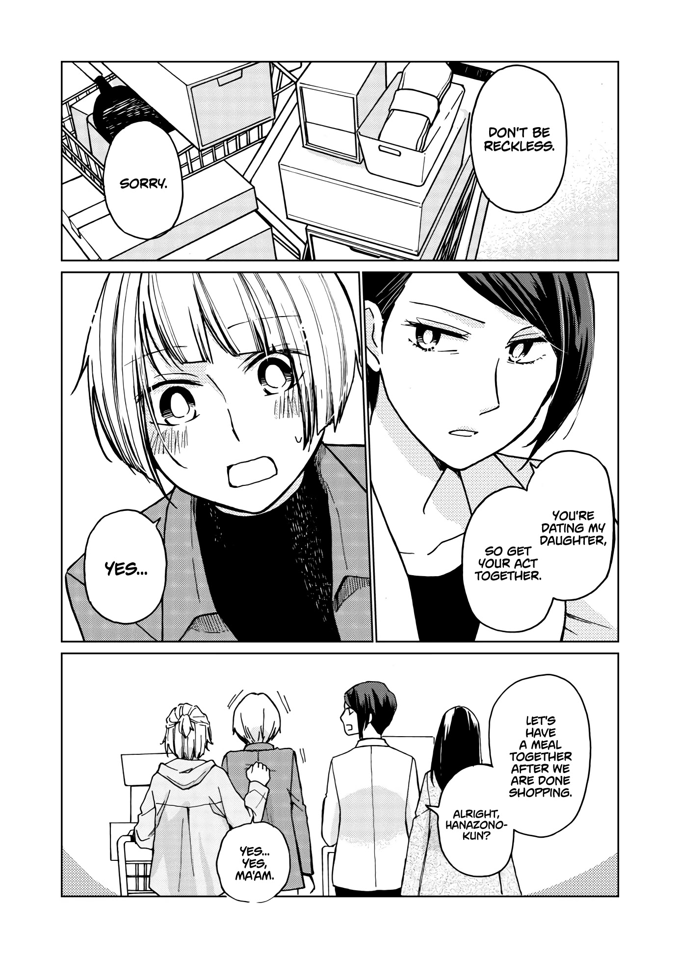 Hanazono and Kazoe's Bizzare After School Rendezvous Chapter 33 page 7 - Chapter 33: Soon-to-be University Students