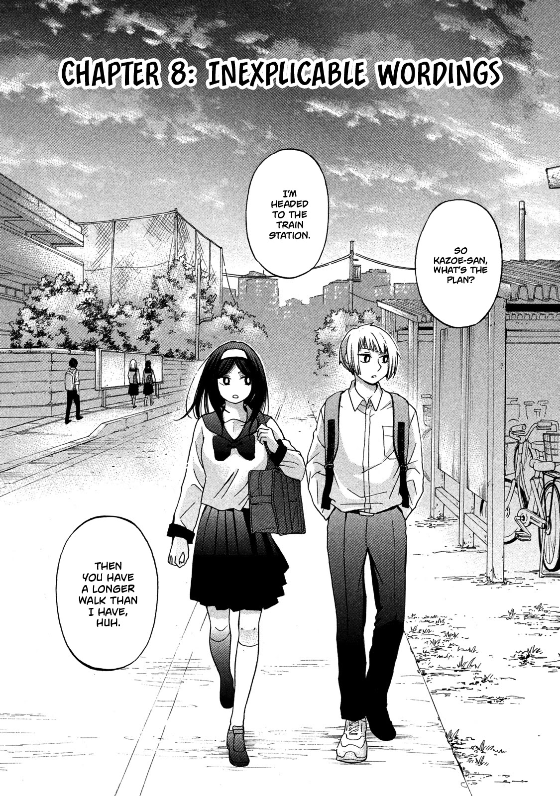Hanazono and Kazoe's Bizzare After School Rendezvous Chapter 8 page 1 - Chapter 8: Inexplicable Wordings