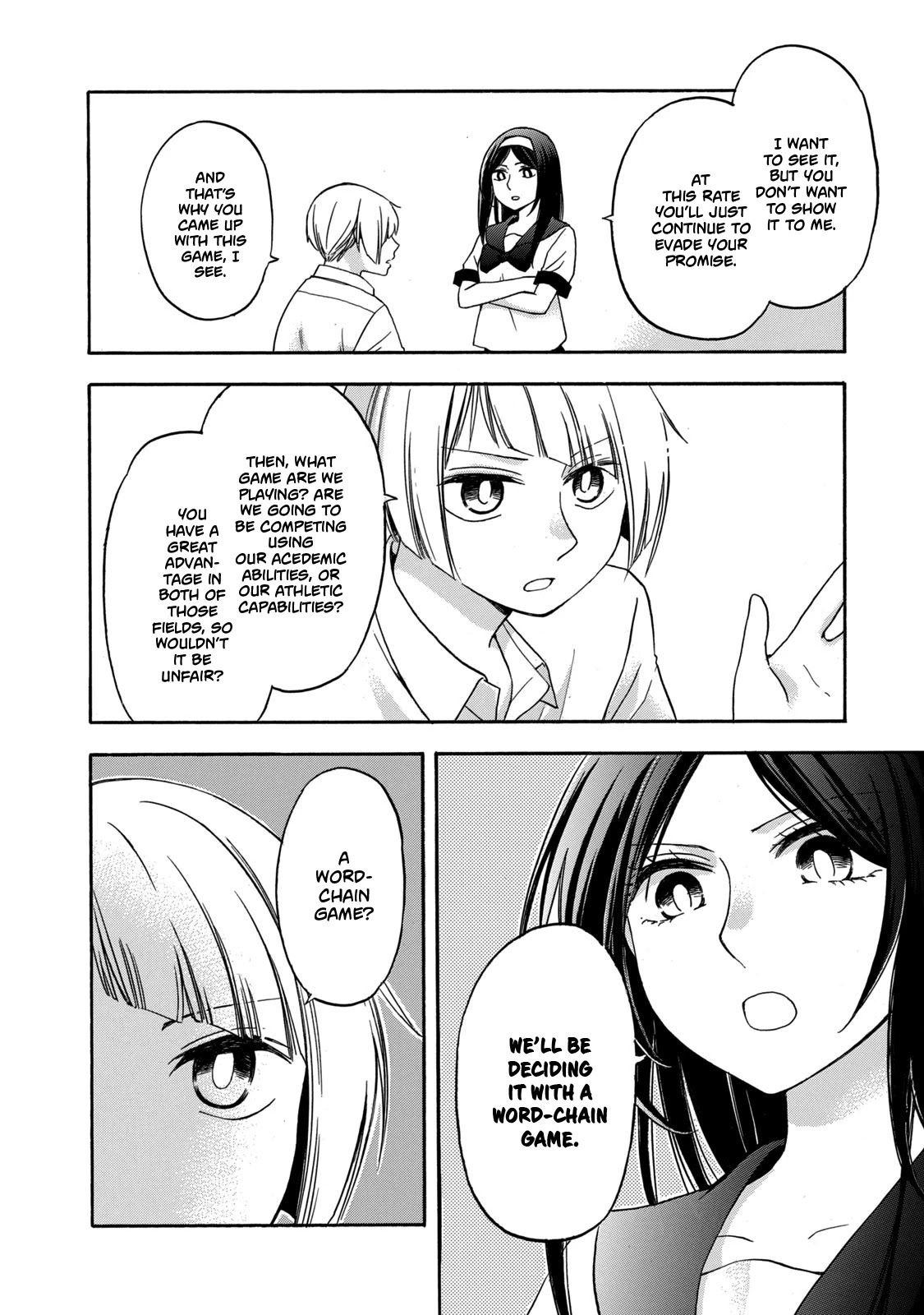 Hanazono and Kazoe's Bizzare After School Rendezvous Chapter 9 page 4 - Chapter 9: An Inexplicable Game