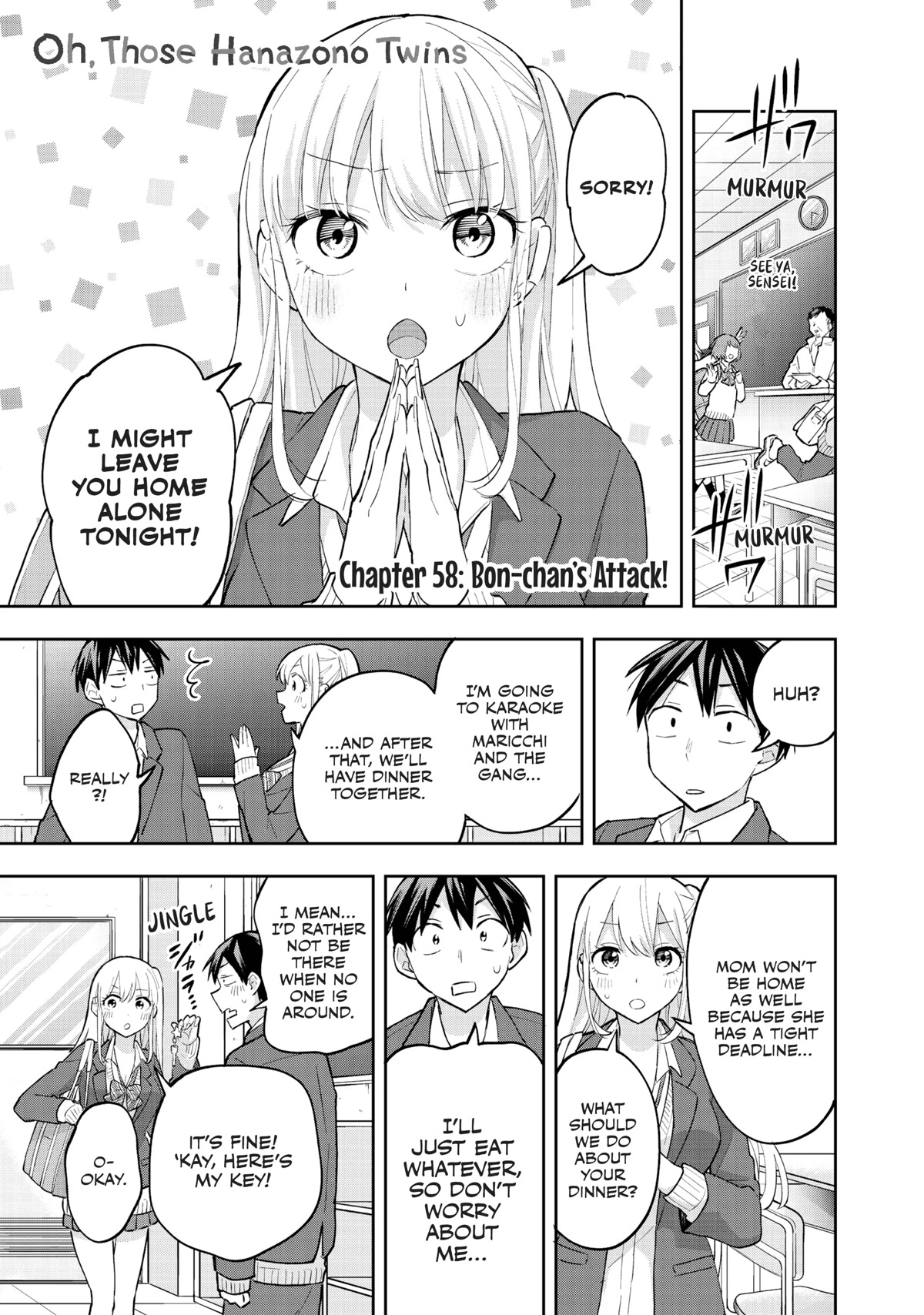 Hanazono Twins Chapter 58 page 1 - Chapter 58