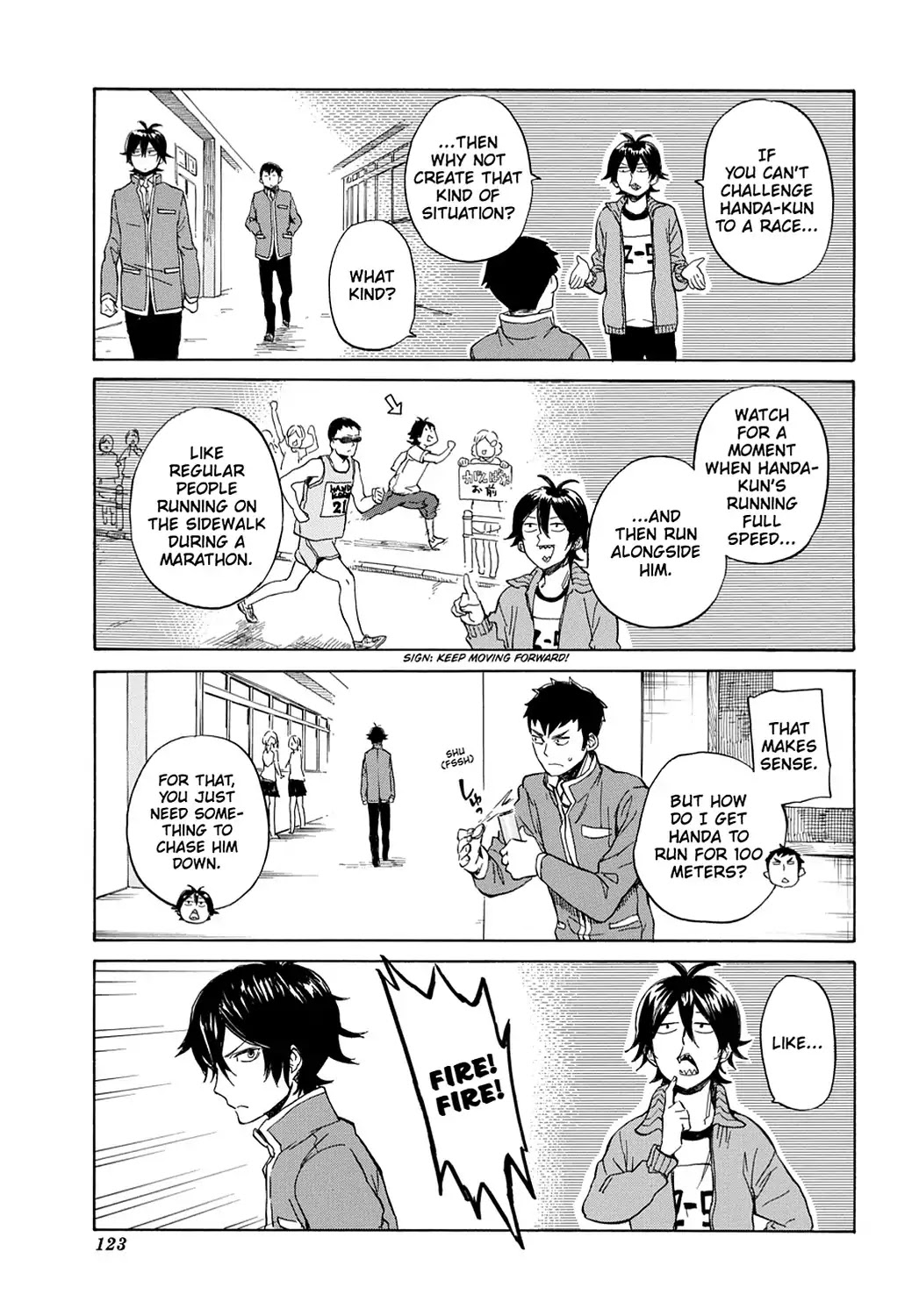Handa-kun Chapter 10 page 13 - Chapter 10: Handa-kun & Dash Higashino