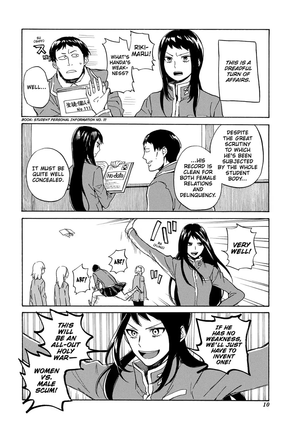 Handa-kun Chapter 11 page 12 - Chapter 11: Handa-kun & the Student Council