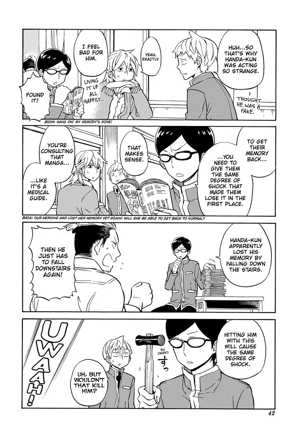 Handa-kun Chapter 12 page 10 - Chapter 12: Handa-kun & Amnesia