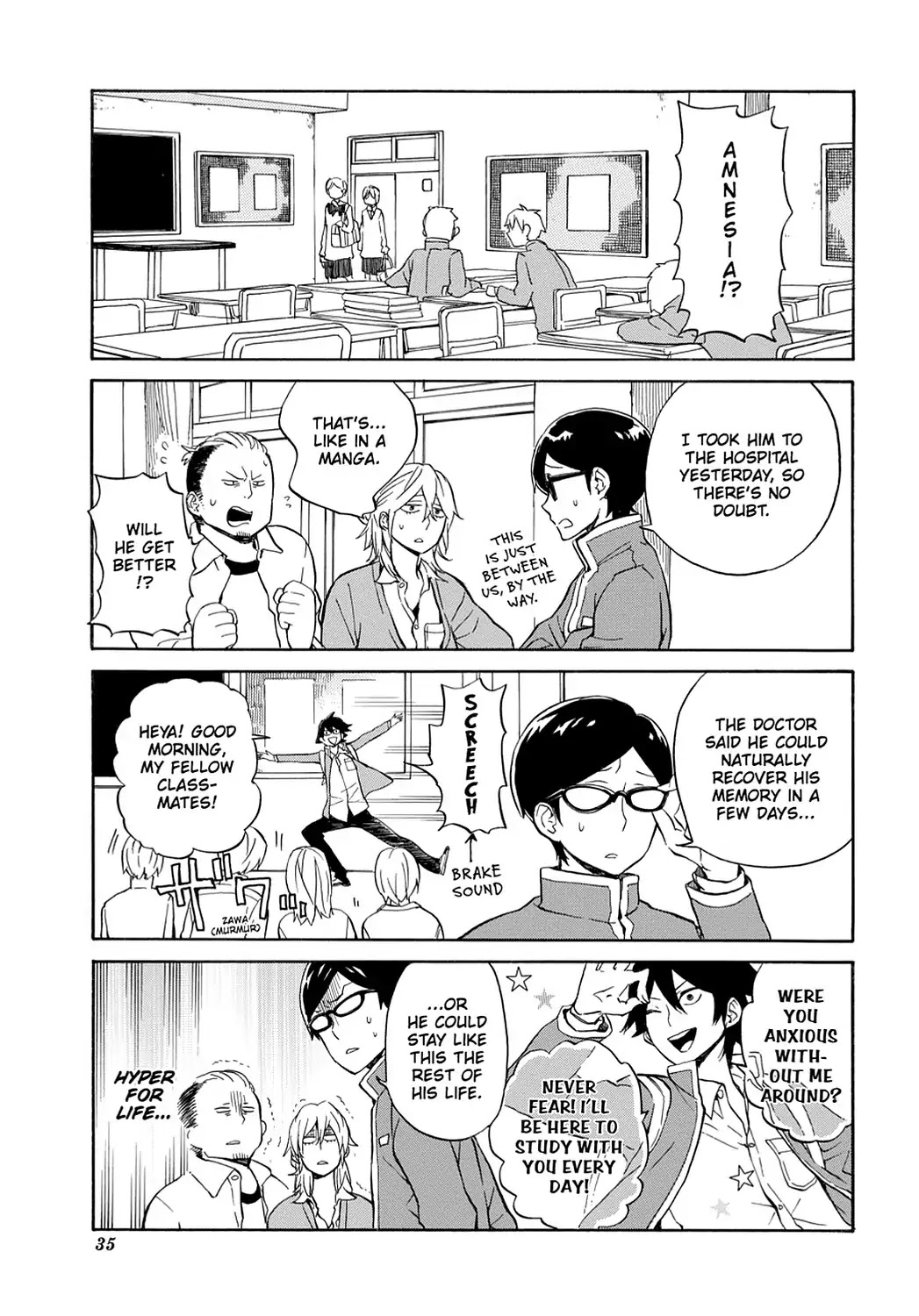 Handa-kun Chapter 12 page 3 - Chapter 12: Handa-kun & Amnesia