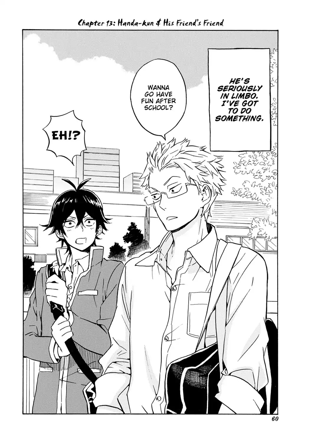 Handa-kun Chapter 13 page 2 - Chapter 13: Handa-kun & His Friend's Friend