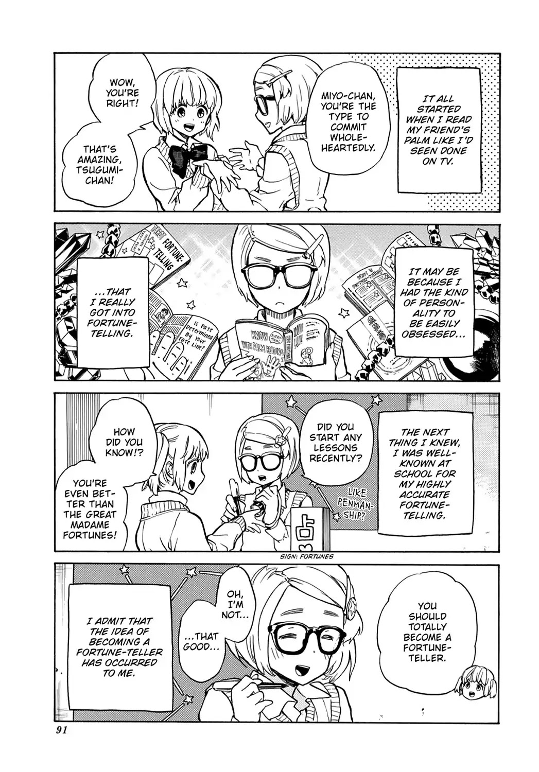 Handa-kun Chapter 14 page 1 - Chapter 14: Handa-kun & Palm Reading