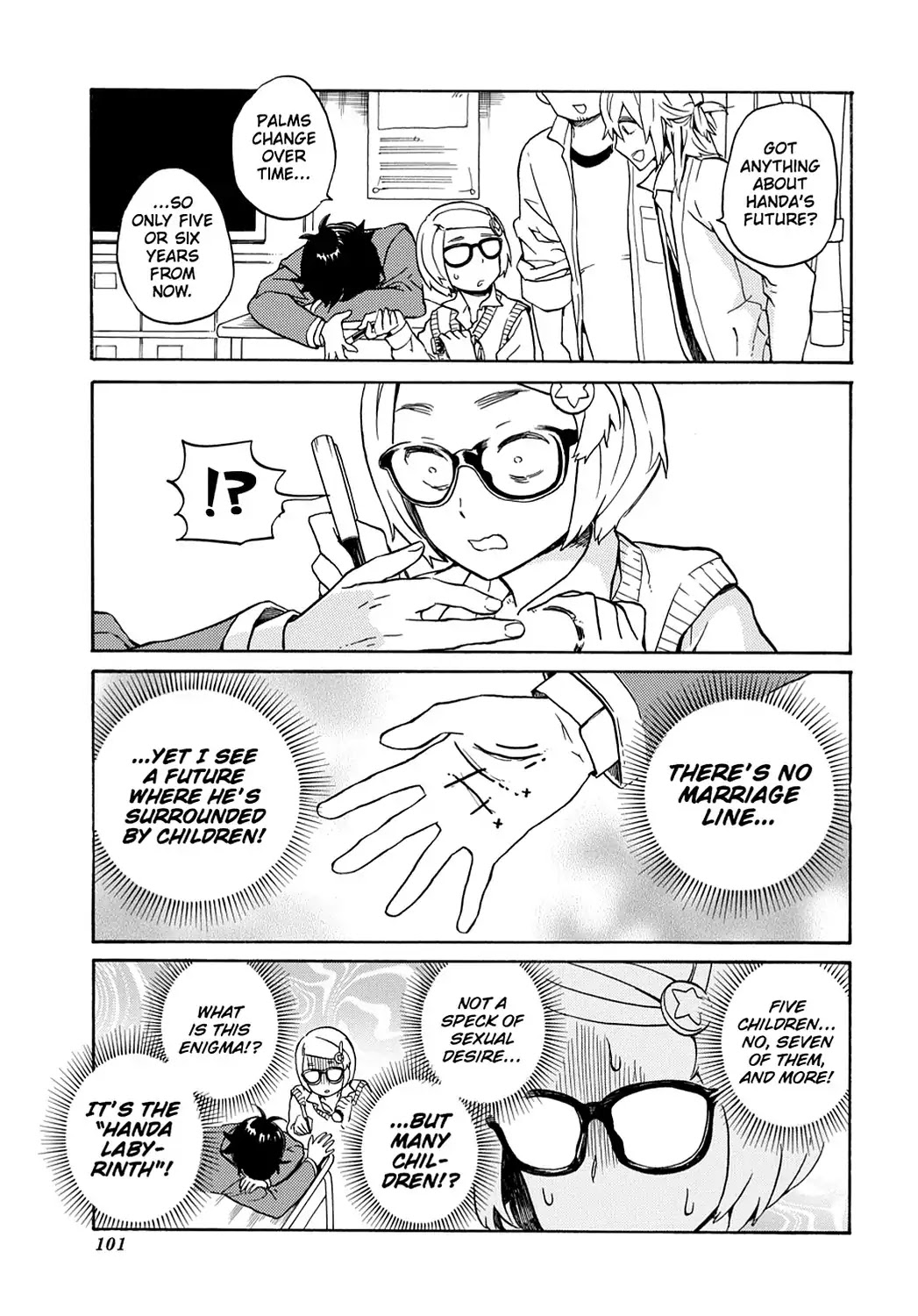 Handa-kun Chapter 14 page 11 - Chapter 14: Handa-kun & Palm Reading