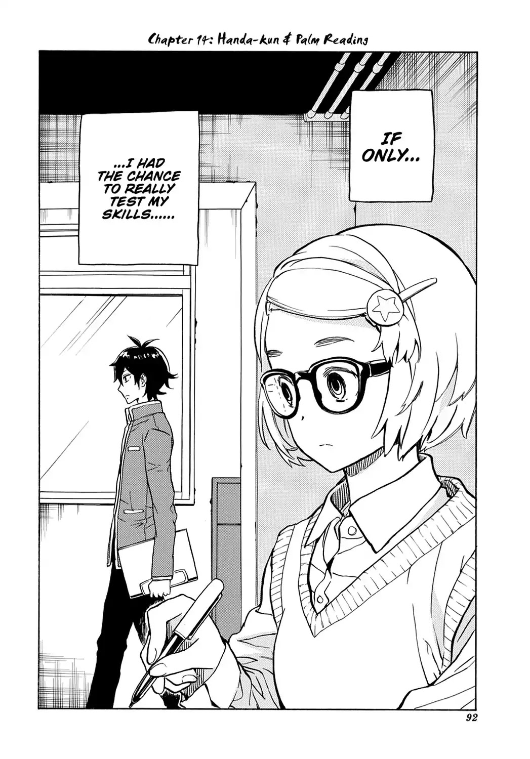 Handa-kun Chapter 14 page 2 - Chapter 14: Handa-kun & Palm Reading