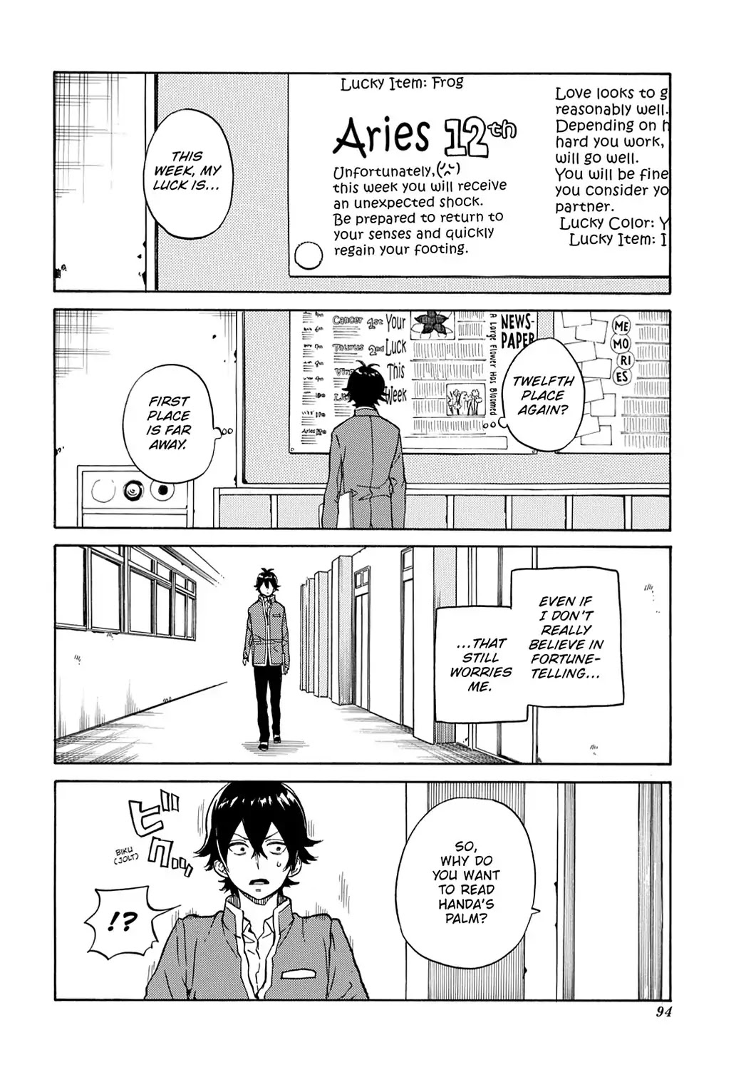 Handa-kun Chapter 14 page 4 - Chapter 14: Handa-kun & Palm Reading