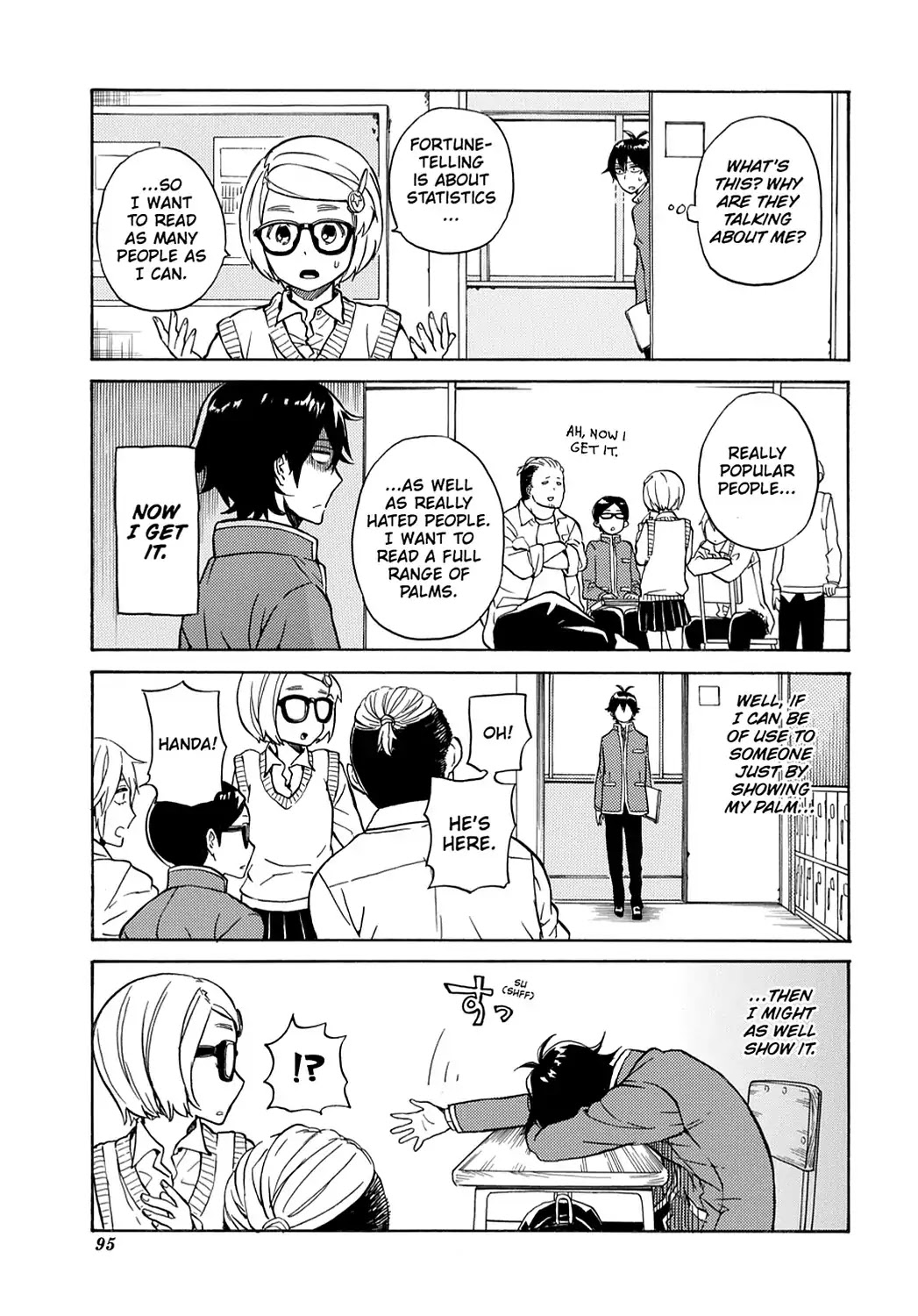 Handa-kun Chapter 14 page 5 - Chapter 14: Handa-kun & Palm Reading