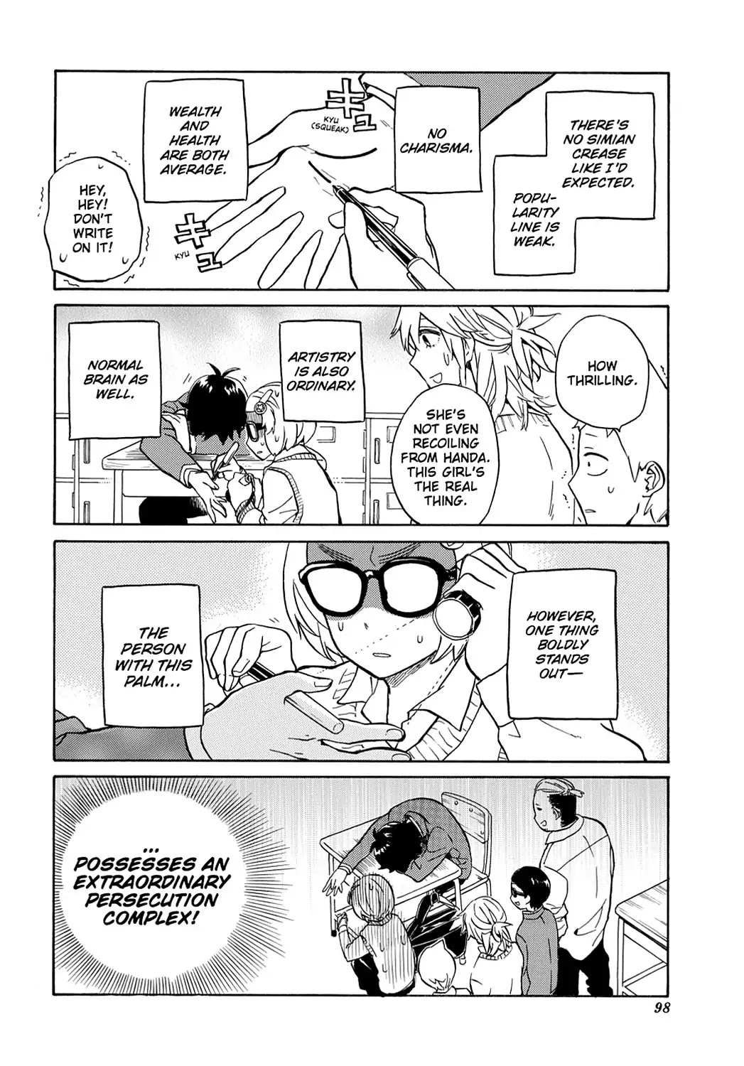 Handa-kun Chapter 14 page 8 - Chapter 14: Handa-kun & Palm Reading