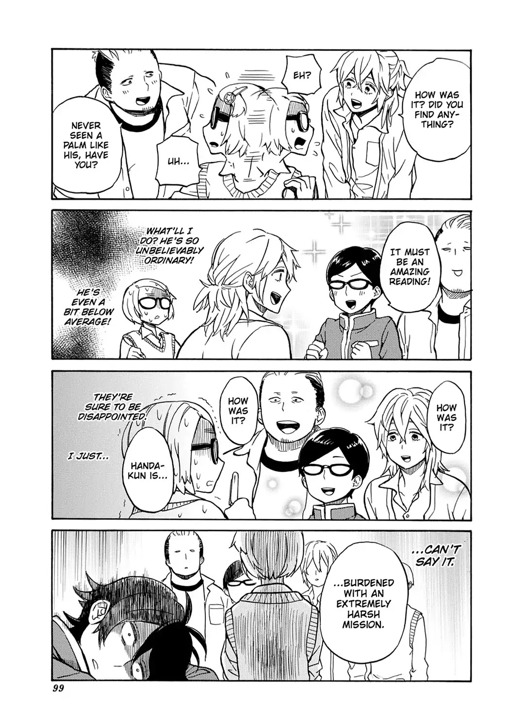 Handa-kun Chapter 14 page 9 - Chapter 14: Handa-kun & Palm Reading