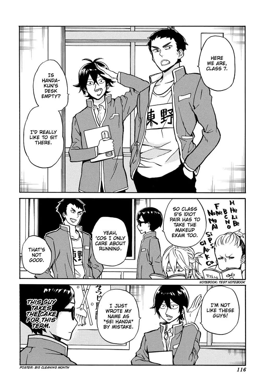 Handa-kun Chapter 15 page 10 - Chapter 15: Handa-kun & the Makeup Exam