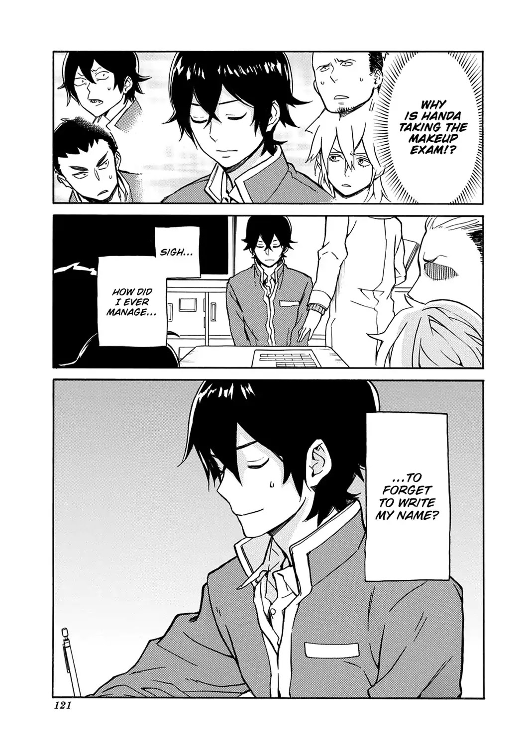 Handa-kun Chapter 15 page 15 - Chapter 15: Handa-kun & the Makeup Exam