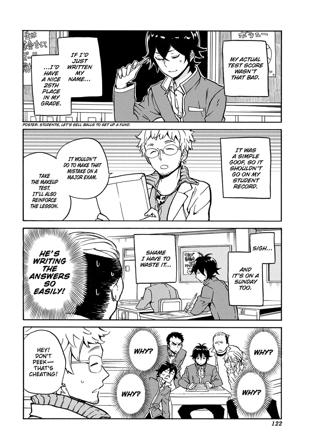 Handa-kun Chapter 15 page 16 - Chapter 15: Handa-kun & the Makeup Exam