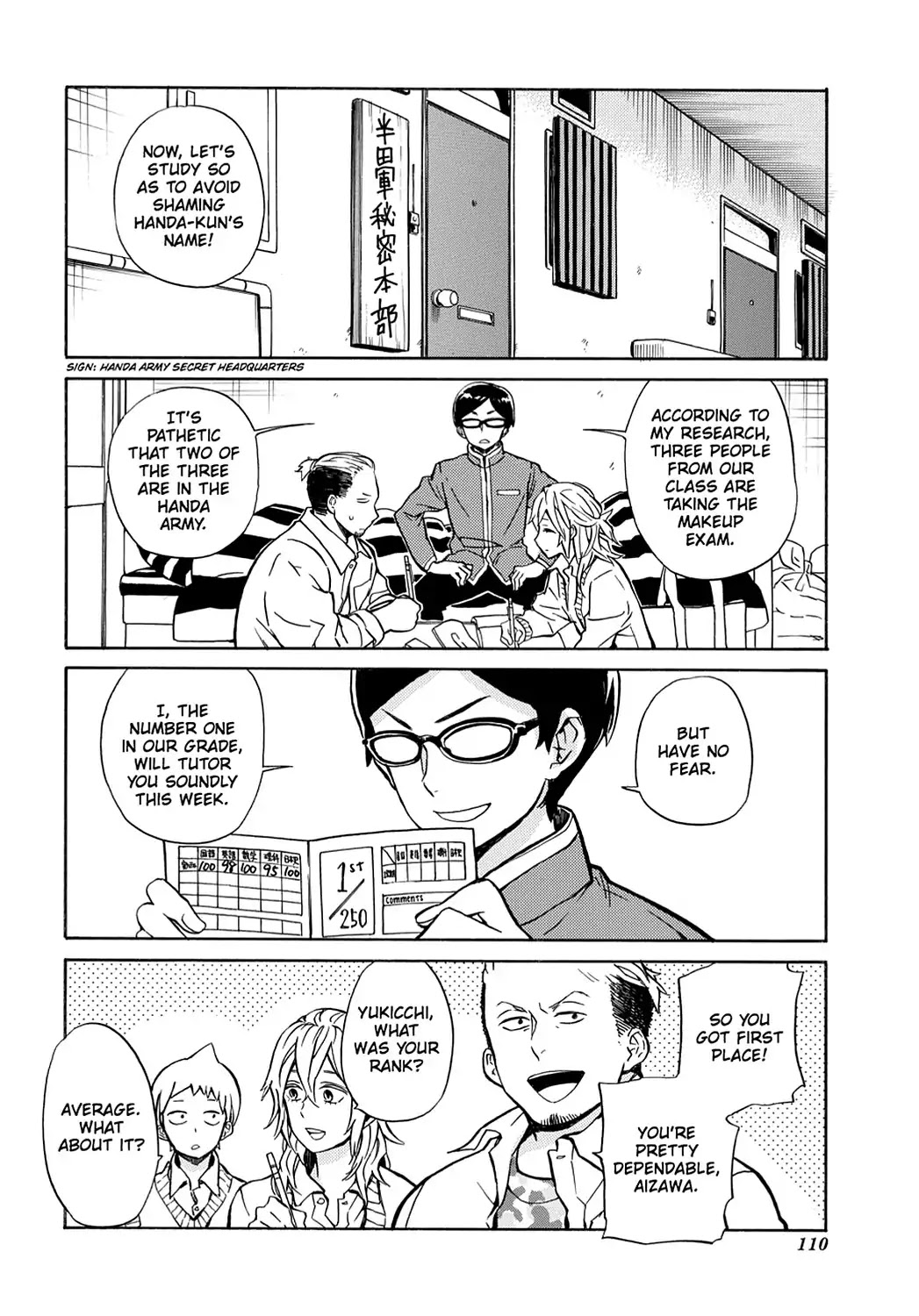 Handa-kun Chapter 15 page 4 - Chapter 15: Handa-kun & the Makeup Exam