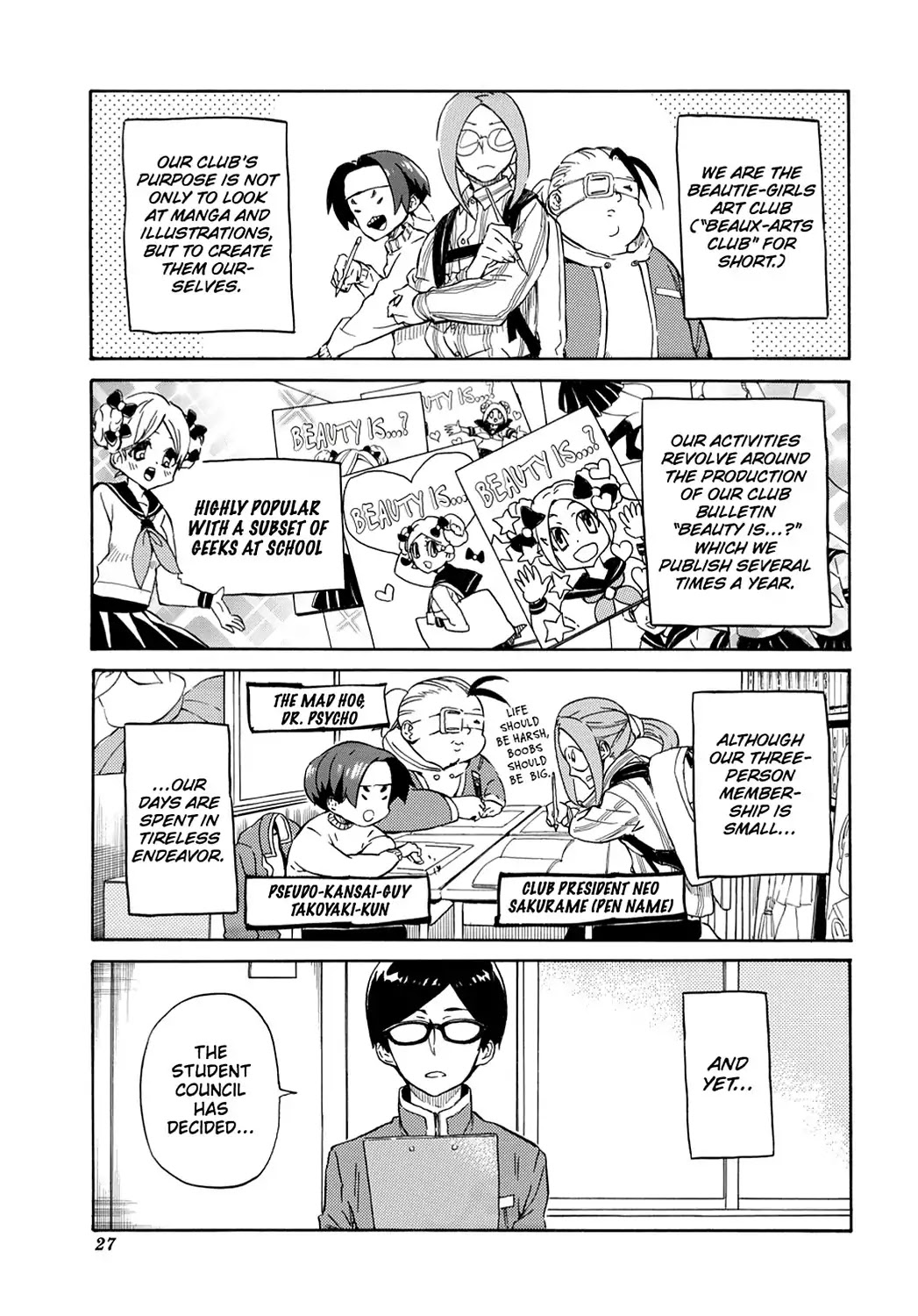 Handa-kun Chapter 17 page 1 - Chapter 17: Handa-kun & Beautie-Girls