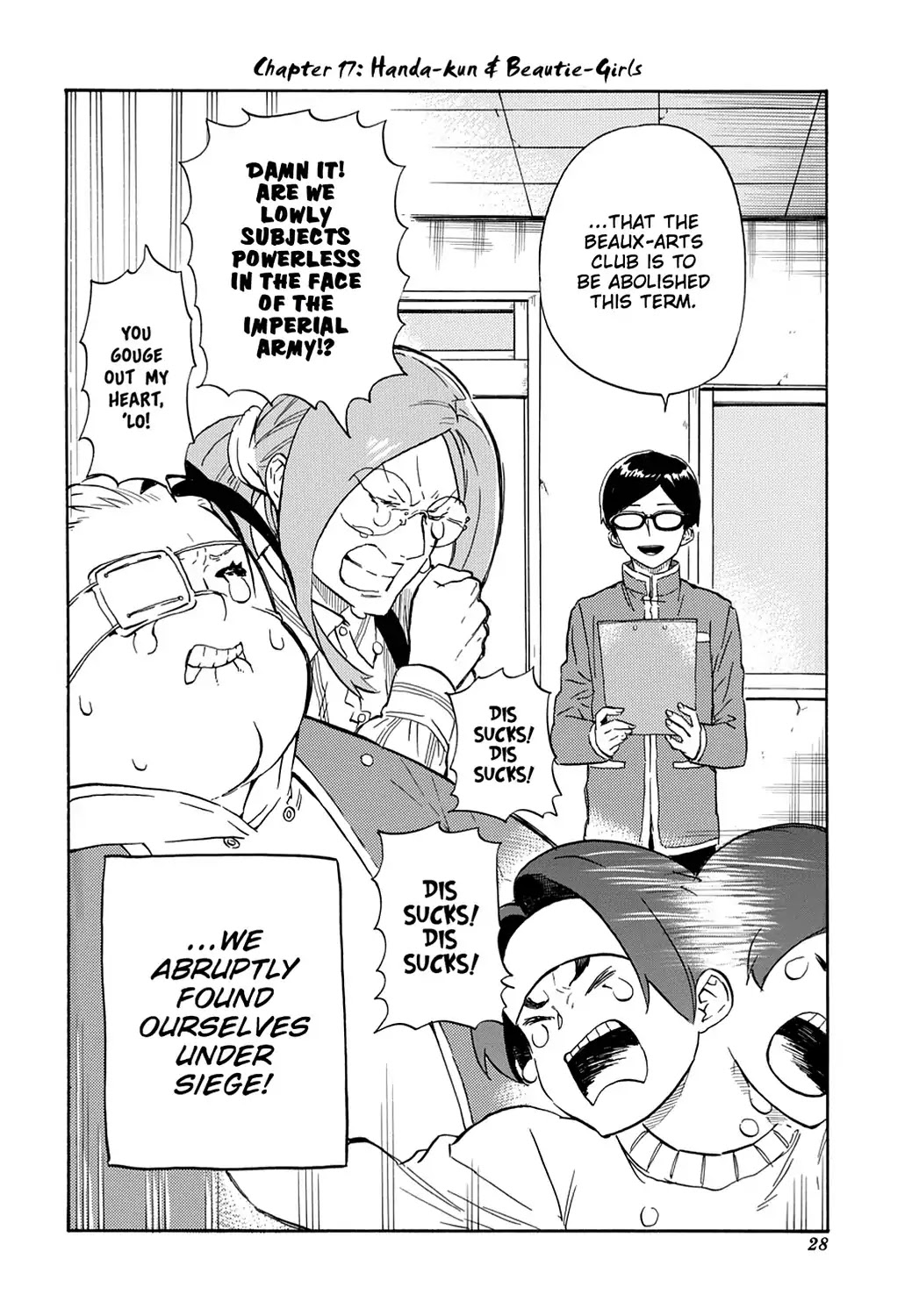 Handa-kun Chapter 17 page 2 - Chapter 17: Handa-kun & Beautie-Girls