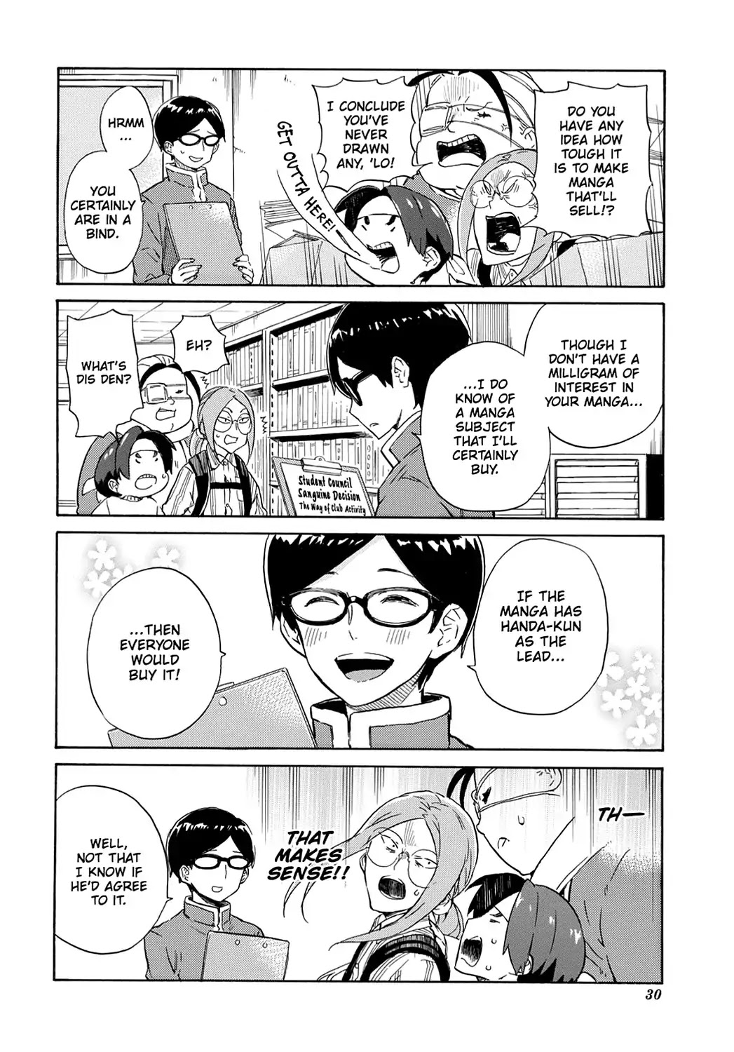 Handa-kun Chapter 17 page 4 - Chapter 17: Handa-kun & Beautie-Girls