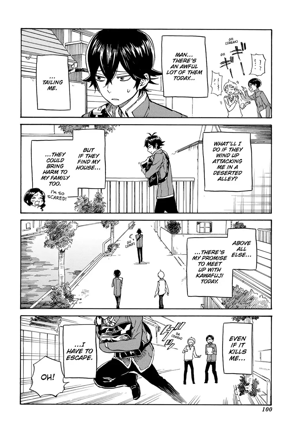 Handa-kun Chapter 19 page 12 - Chapter 19: Handa-kun & the Stalker
