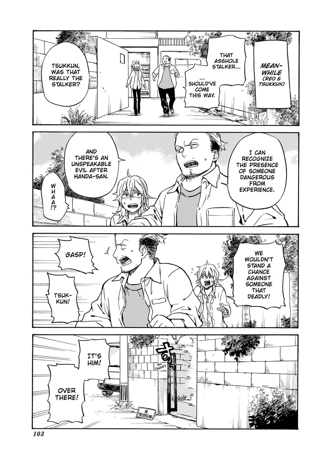 Handa-kun Chapter 19 page 15 - Chapter 19: Handa-kun & the Stalker