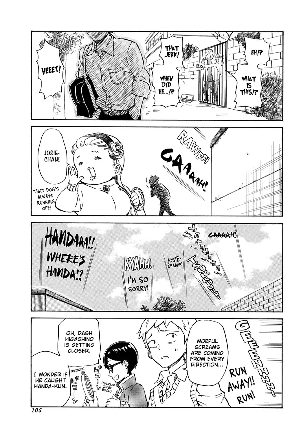Handa-kun Chapter 19 page 17 - Chapter 19: Handa-kun & the Stalker