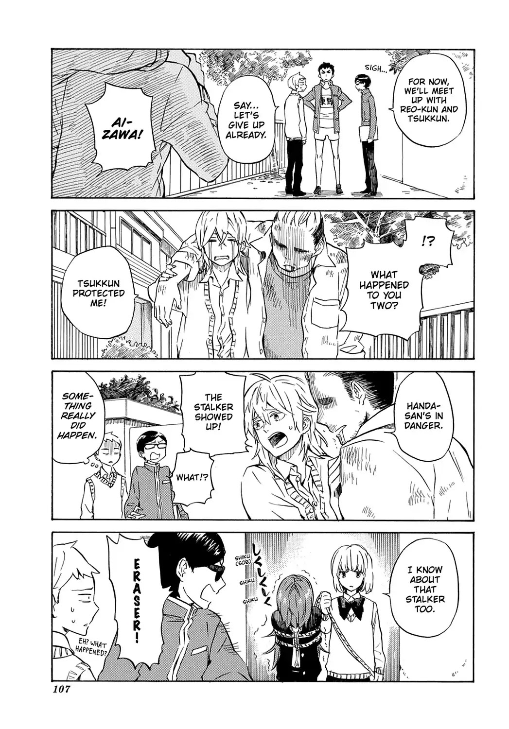 Handa-kun Chapter 19 page 19 - Chapter 19: Handa-kun & the Stalker