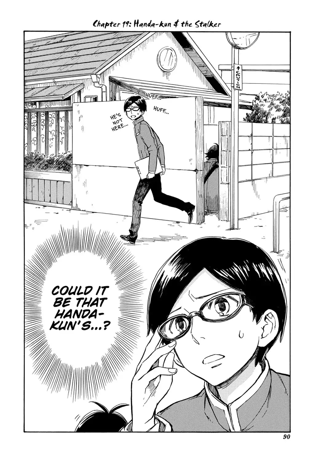 Handa-kun Chapter 19 page 2 - Chapter 19: Handa-kun & the Stalker