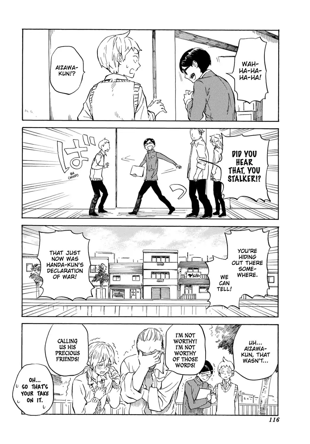Handa-kun Chapter 19 page 28 - Chapter 19: Handa-kun & the Stalker
