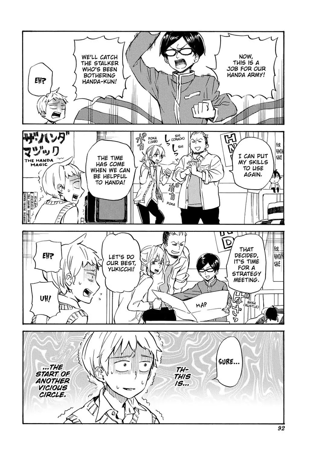 Handa-kun Chapter 19 page 4 - Chapter 19: Handa-kun & the Stalker