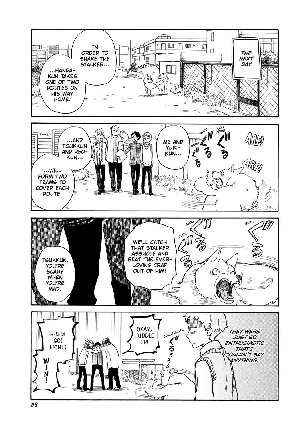 Handa-kun Chapter 19 page 5 - Chapter 19: Handa-kun & the Stalker