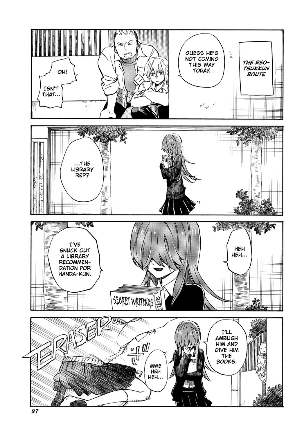 Handa-kun Chapter 19 page 9 - Chapter 19: Handa-kun & the Stalker