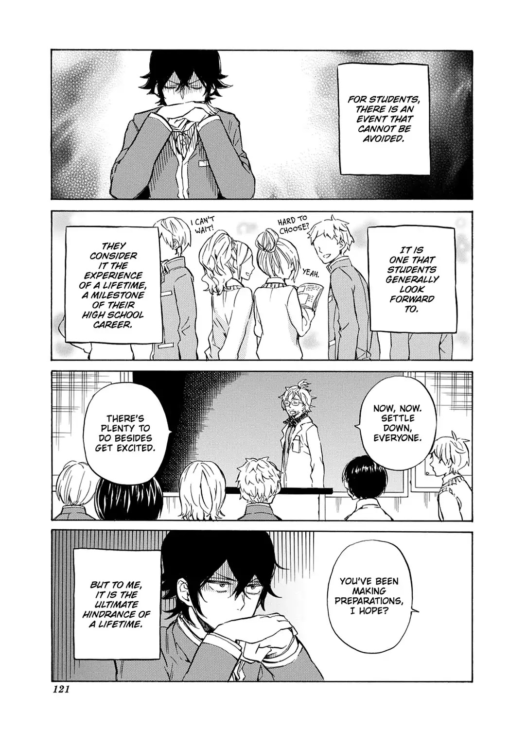 Handa-kun Chapter 20 page 1 - Chapter 20: Handa-kun & The Group