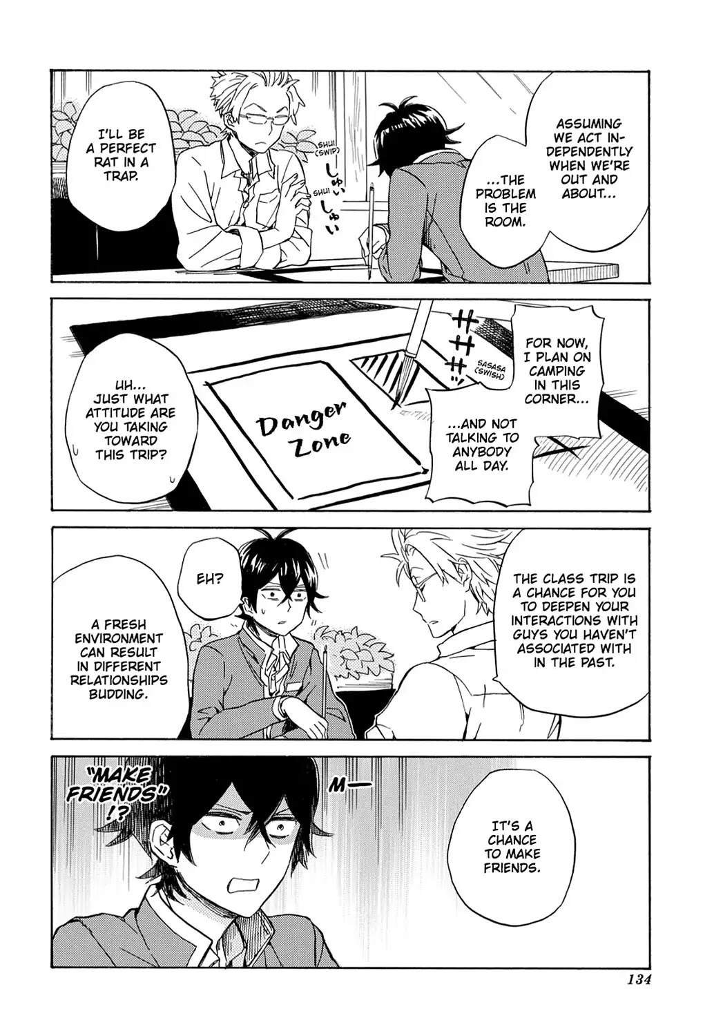 Handa-kun Chapter 20 page 14 - Chapter 20: Handa-kun & The Group