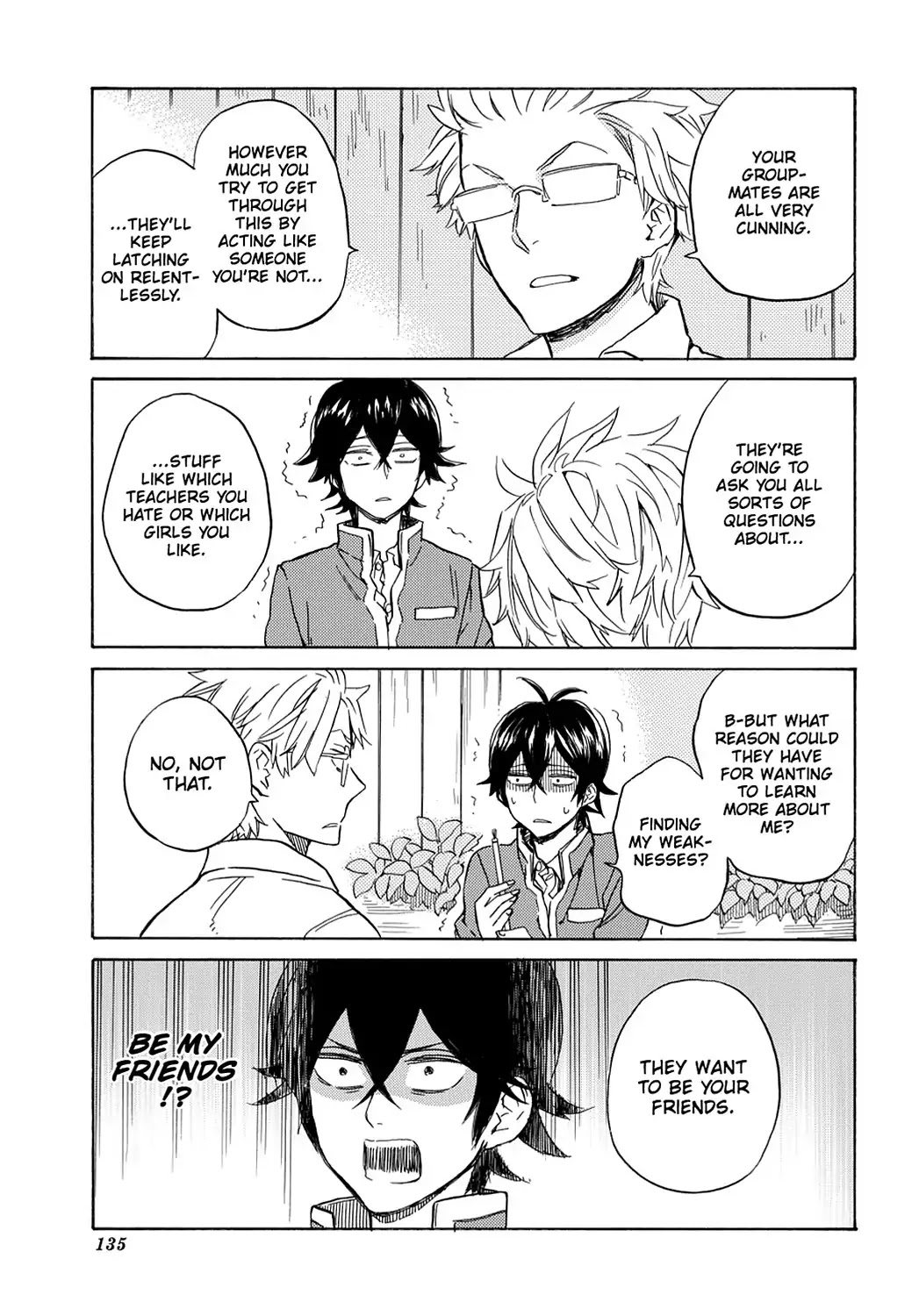 Handa-kun Chapter 20 page 15 - Chapter 20: Handa-kun & The Group