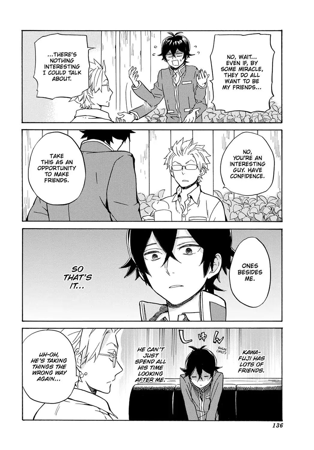 Handa-kun Chapter 20 page 16 - Chapter 20: Handa-kun & The Group