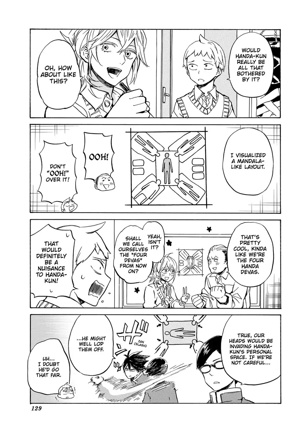 Handa-kun Chapter 20 page 9 - Chapter 20: Handa-kun & The Group
