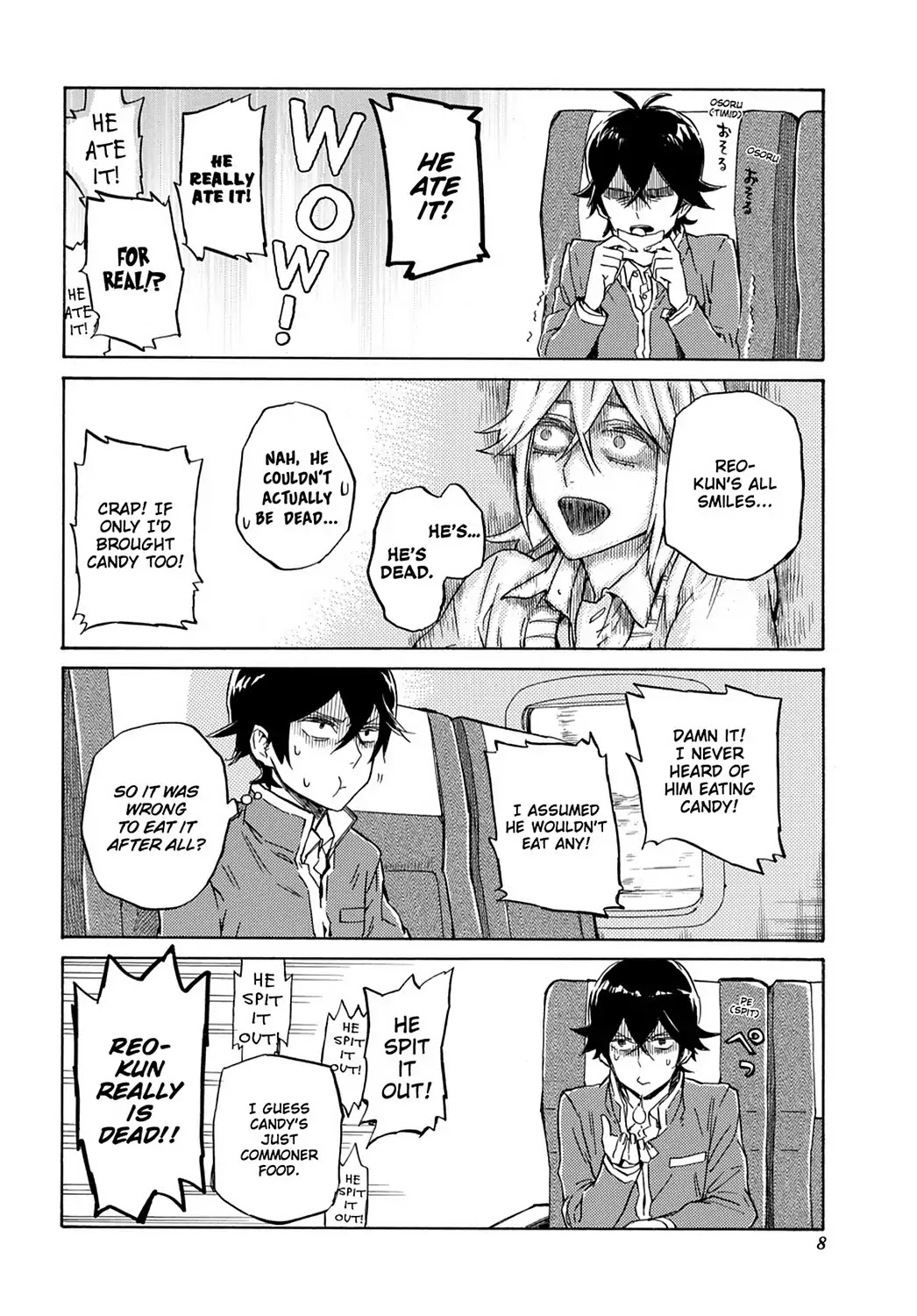 Handa-kun Chapter 21 page 10 - Chapter 21: Handa-kun & the Class Trip, Day 1