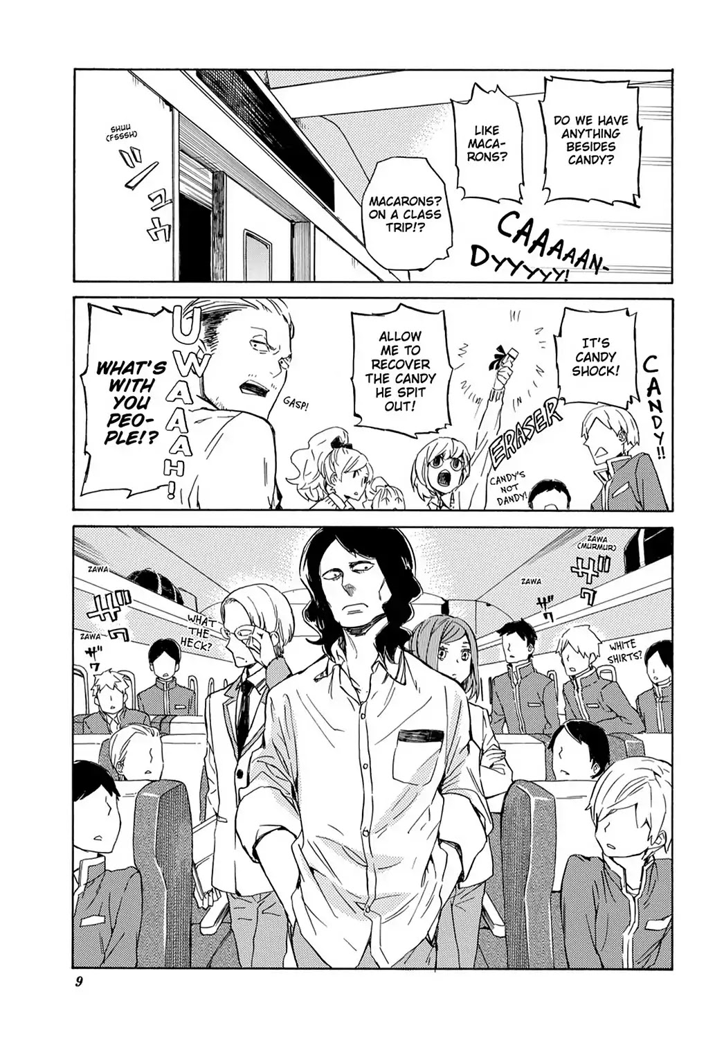 Handa-kun Chapter 21 page 11 - Chapter 21: Handa-kun & the Class Trip, Day 1