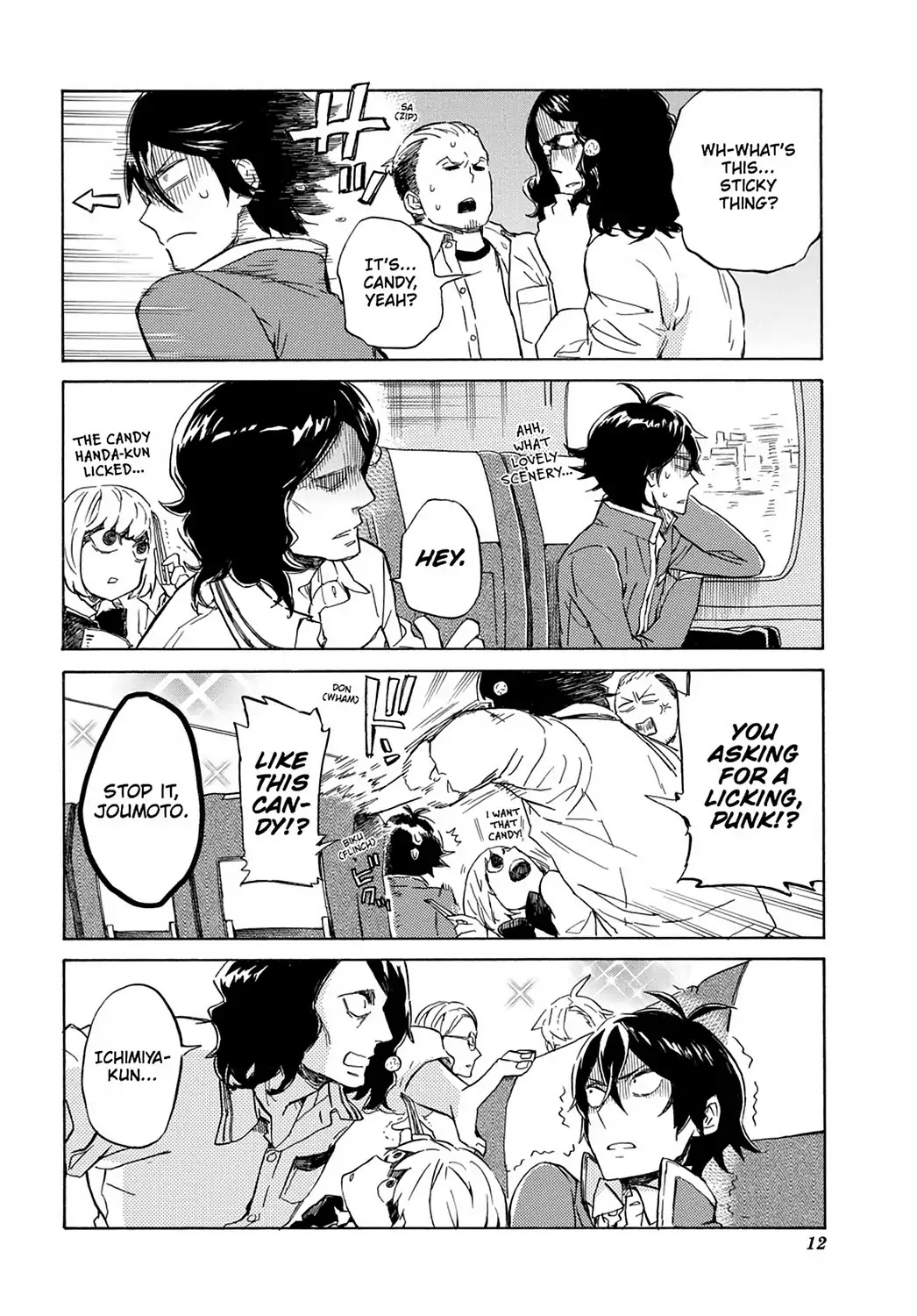 Handa-kun Chapter 21 page 14 - Chapter 21: Handa-kun & the Class Trip, Day 1