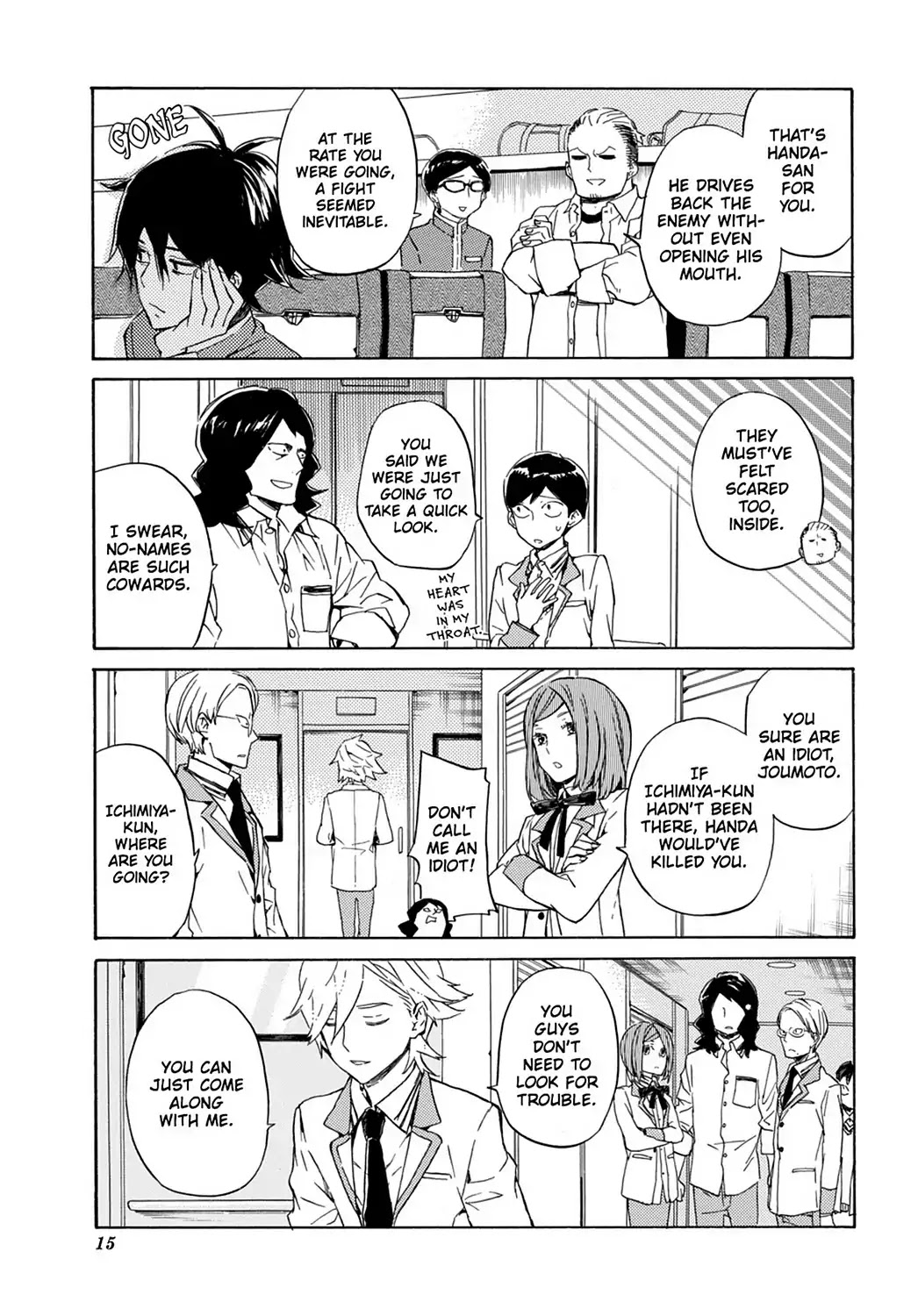 Handa-kun Chapter 21 page 17 - Chapter 21: Handa-kun & the Class Trip, Day 1