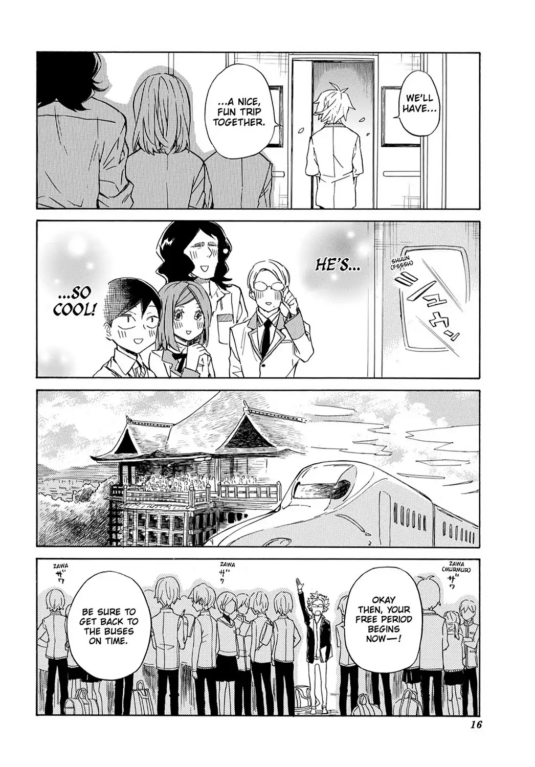Handa-kun Chapter 21 page 18 - Chapter 21: Handa-kun & the Class Trip, Day 1