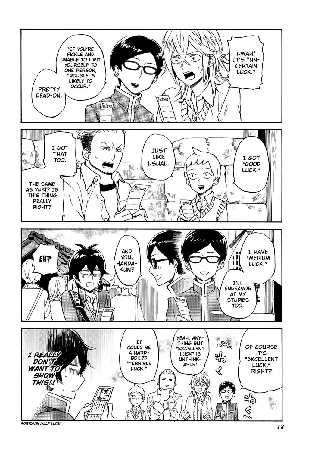 Handa-kun Chapter 21 page 20 - Chapter 21: Handa-kun & the Class Trip, Day 1