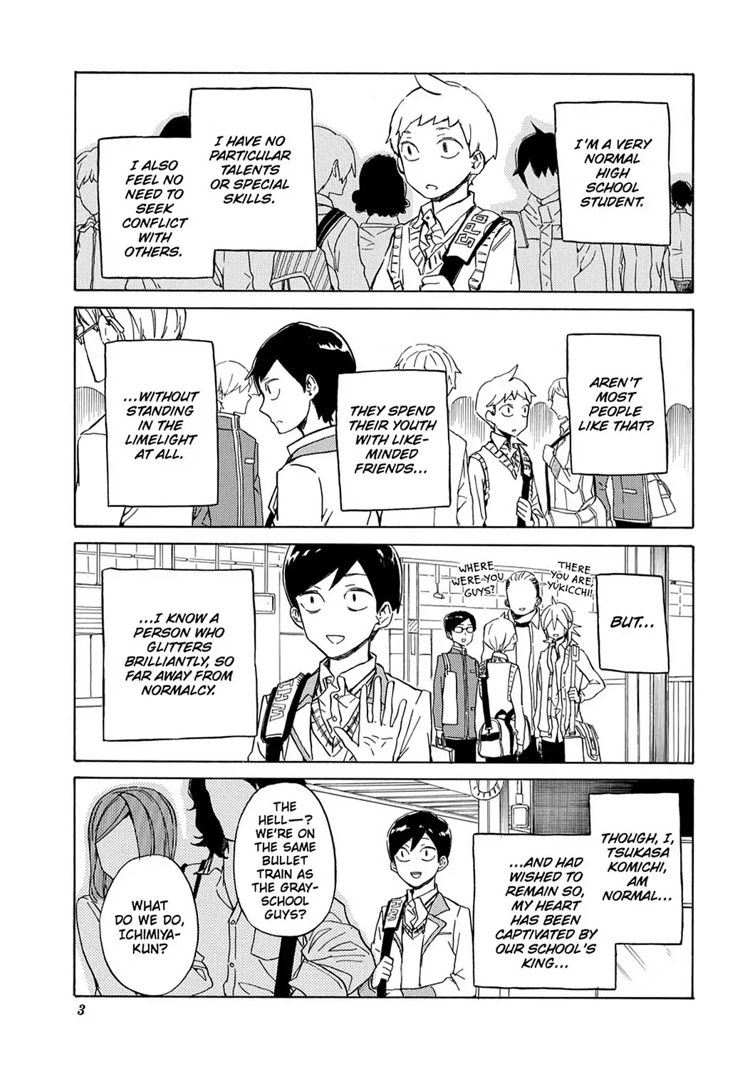 Handa-kun Chapter 21 page 5 - Chapter 21: Handa-kun & the Class Trip, Day 1