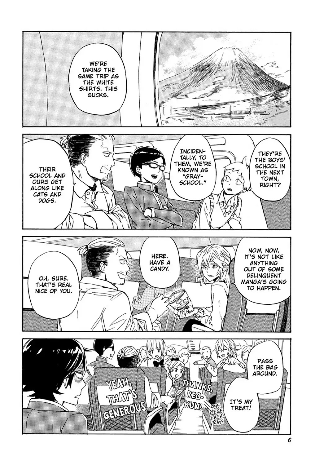 Handa-kun Chapter 21 page 8 - Chapter 21: Handa-kun & the Class Trip, Day 1