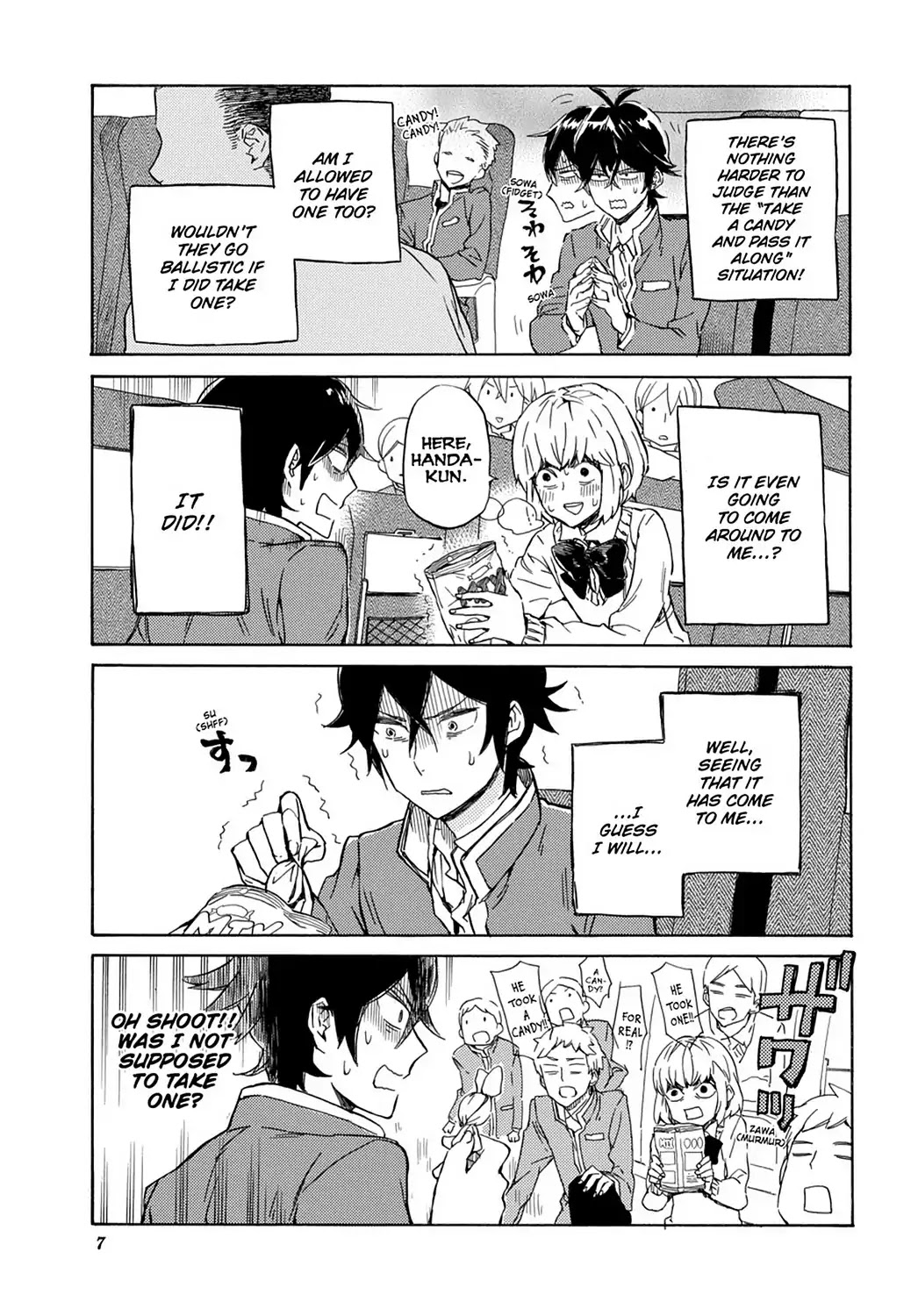 Handa-kun Chapter 21 page 9 - Chapter 21: Handa-kun & the Class Trip, Day 1