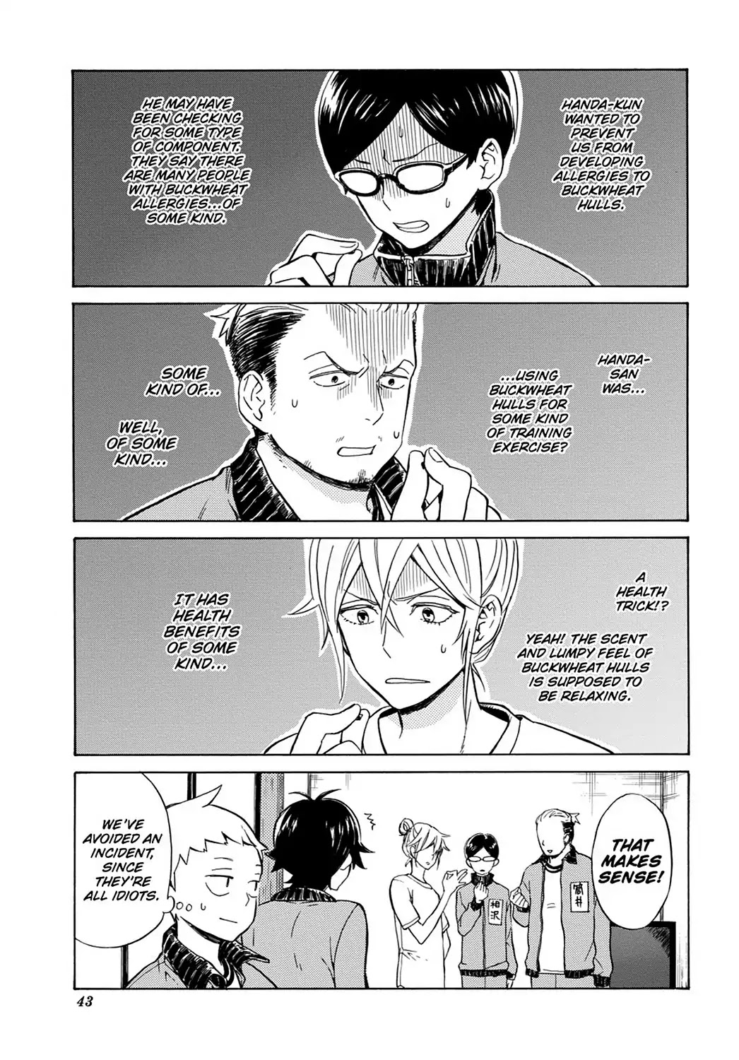Handa-kun Chapter 22 page 13 - Chapter 22: Handa-kun & the Class Trip, Night 1