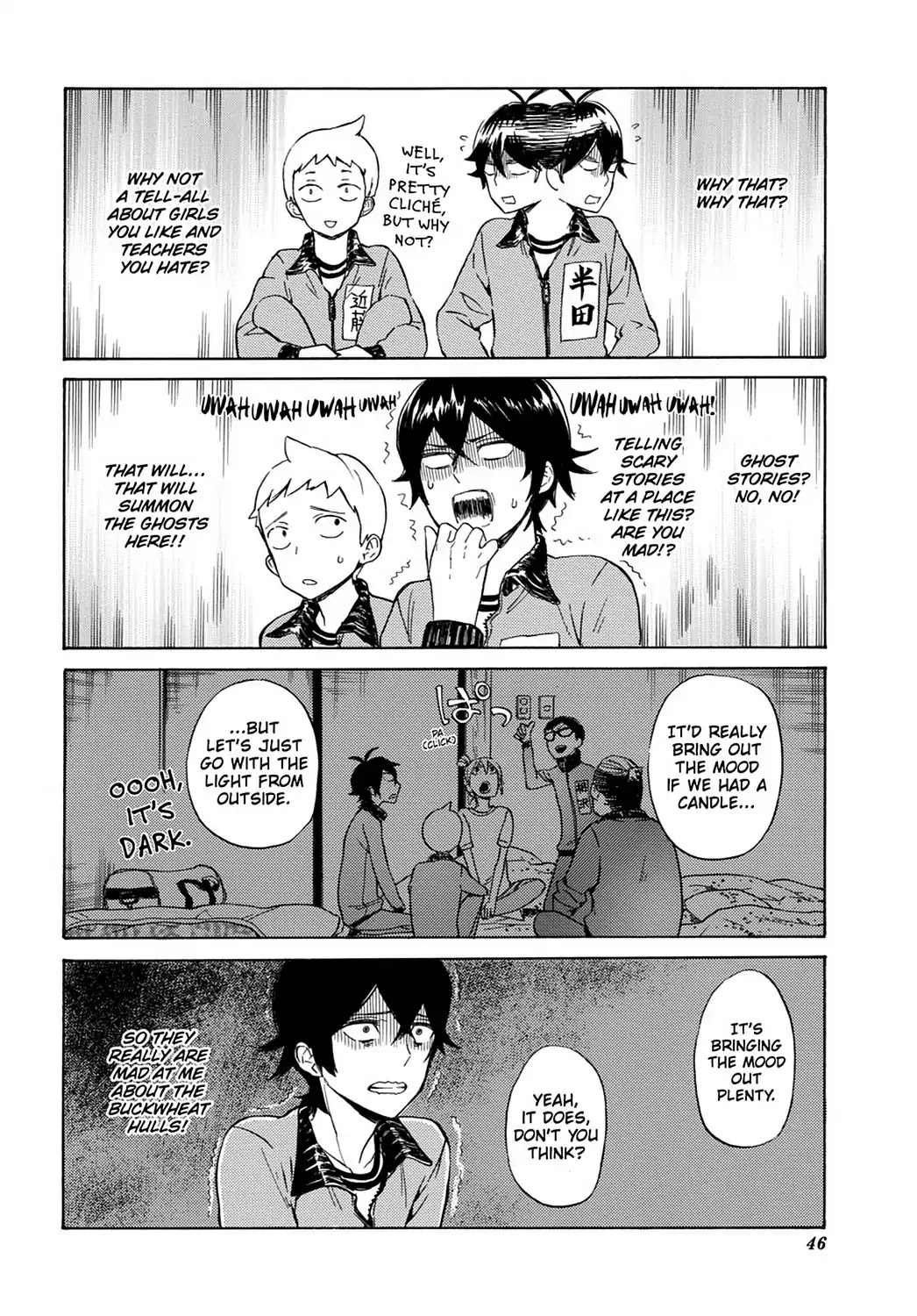 Handa-kun Chapter 22 page 16 - Chapter 22: Handa-kun & the Class Trip, Night 1